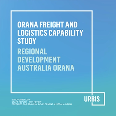 2016 Orana Freight and Logistics Capability Study